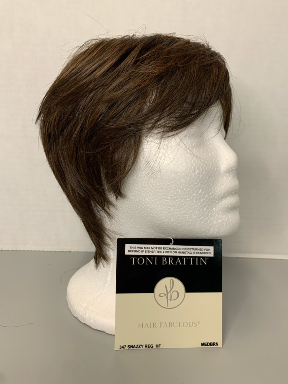 Toni Brattin Short Medium Brown 347 SnazzyWig Classic Styled Finish all w/tags
